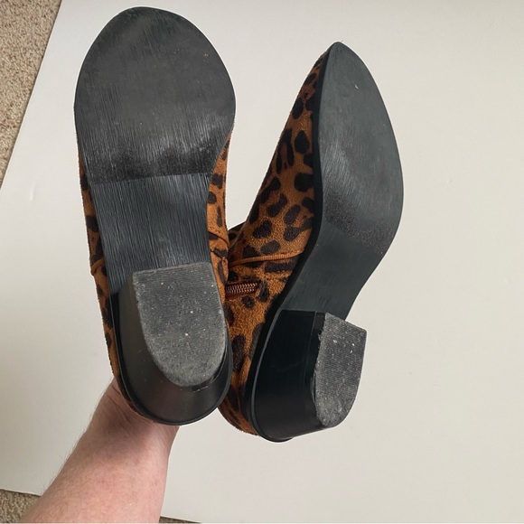 Suede Leopard Print Booties - Picture 5 of 5